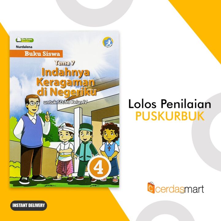 Buku Siswa Kelas 4 Sd Mi Tema 7 Indahnya Keragaman Di Negeriku Eka