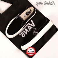 COD DSFEDTGETEER Vans Black White Slip On OG Premium Import Shoes