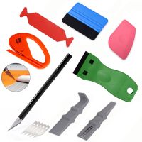 FOSHIO Car Window Tint Tool Set Vinyl Wrap Sticker Tool Kit Tinting Tool Auto Car Accessories Carbon Fiber Film Install Squeegee