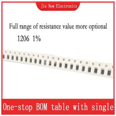 【cw】 100pcs 1206 1  0R-10M Resistor 0.1R 0.22R 0.5R 1R 10R 47R 1K 1.5K 5.6K 10K 47K 100K 330K 820K 1M 4.7M 8.2M 1/4W