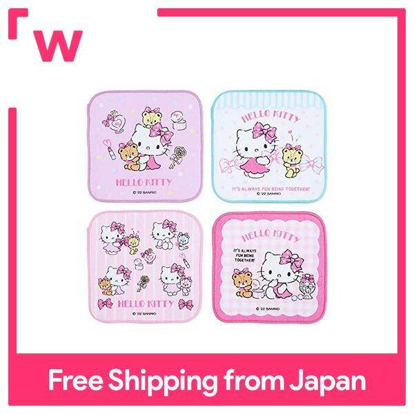 ผ้าขนหนู-sanrio-hello-kitty-4ชิ้นขนาด631124ไซส์เดียว