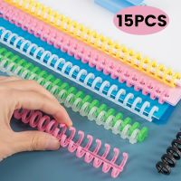 1-15pcs Spiral Binders 30 Holes Circles Ring Loose-leaf Paper Book Scrapbook Album Binder Spiral A4 Notebook Binding Clips