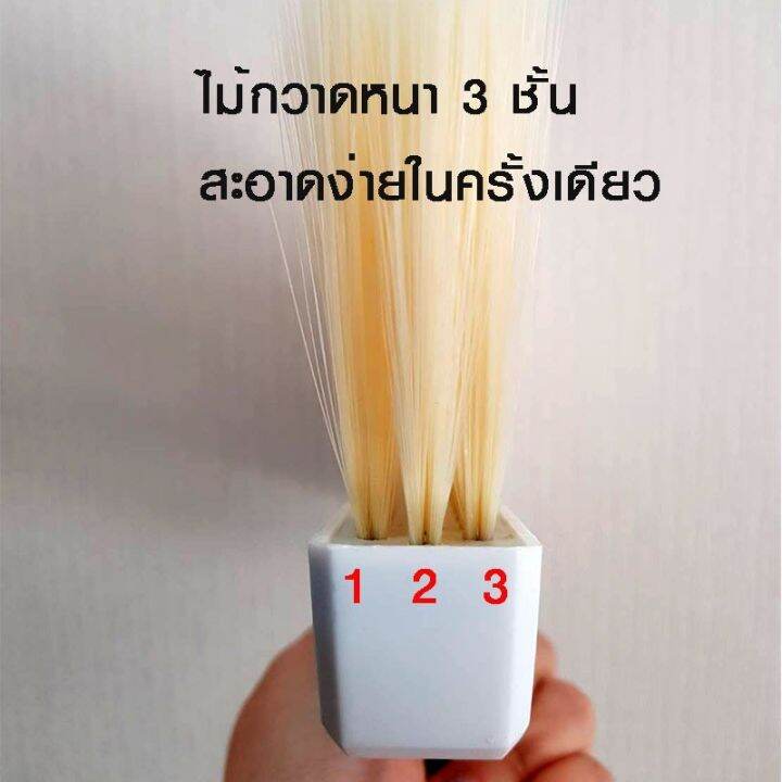 ส่งเร็ว-ชุดไม้กวาด-ชุดไม้กวาดพร้อมที่ตักผง-หมุนได้-180-องศา-ด้ามสแตนเลส-พับเก็บได้-ตั้งได้-คุณภาพดี-พร้อมส่ง