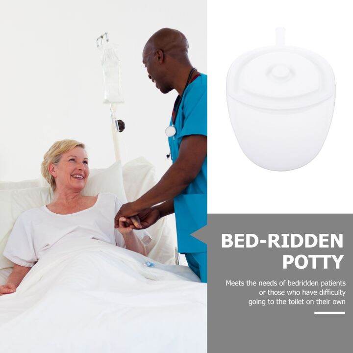 Bedpan Device Toilet Bed Potty Reusable for Elderly for Paralyzed