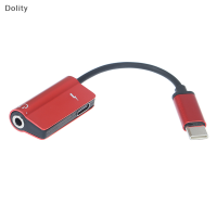 Dolity USB Type C Audio CABLE 2 in 1 Type-C ถึง3.5MM JACK Charge Headphone ADAPTER