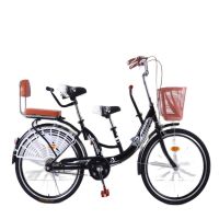 22/24 High Carbon Steel Inch Parent Child Bicycle with Three Seats