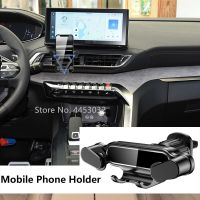 Gravity Car Phone Holder For Peugeot 4008 5008 308 2008 3008 207 Air Vent Clip Mount Mobile Cell Phone Stand GPS Accessories Car Mounts