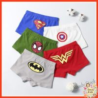 【Ready Stock】 ๑ C22 Ready Stcok 5 Piece Kids Underwear Boy Cotton Seluar Dalam Kanak Kanak Batman Spiderman Cartoon Boxer for Children Panties Boy