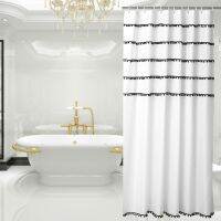 【CW】▪☾△  GY3530 Polyester Shower Curtain With BallLace Screens Cortina