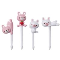 6/10pcs/pack Cute Eyes Fruit Fork Plastic Fruit Pick Kids Bento Lunch Snack Cake Dessert Food Toothpick Kitchen Tableware Decor