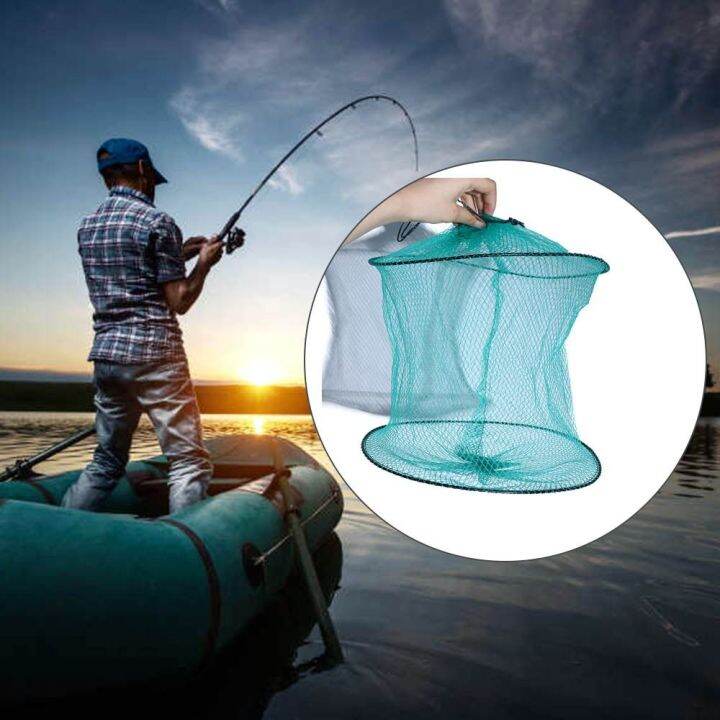 FUGUI Foldable 3 Layers Mesh Collapsible Fishing Bait Trap Crab Trap