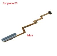 ต้นฉบับสําหรับ Xiaomi Poco F3 ปุ่มเพาเวอร์ลายนิ้วมือ เซนเซอร์ Flex Cable อะไหล่ซ่อม