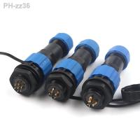 ♣ SP16 IP68 Back nut Waterproof Aviation Connector Male Plug Female Socket 2/3/4/5/6/7/8/9 Pin Panel Mount Wire Cable Connector