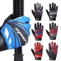 Windproof Touch Screen Full Finger Cycling Gloves Slip Sweat Gel Bicycle Gloves Shock Outdoor Climbing Riding Gloves