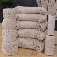 【CW】 1/2/3/4/5/6/8/10mm Diameter Durable Cotton Rope Twisted Cord Macrame String Textile Tying Thread Many Size