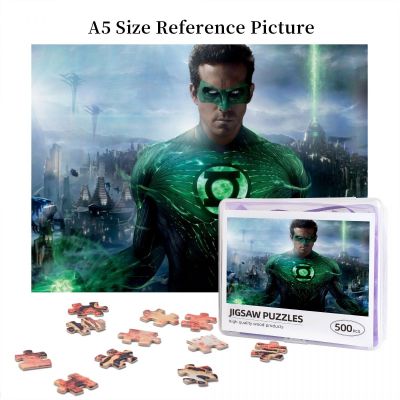 Green Lantern Wooden Jigsaw Puzzle 500 Pieces Educational Toy Painting Art Decor Decompression toys 500pcs