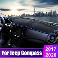 สำหรับ Jeep เข็มทิศ2017 2018 2019ที่ปิดแผงหน้าปัดรถยนต์พรมกันลื่นโต๊ะเครื่องมือม่านบังแดดโฟมกรองสารชีวเคมีกันลื่น