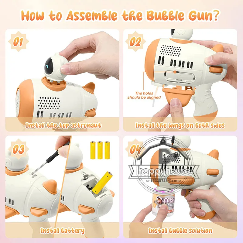  Bennol Bubble Gun, Bubble Machine Gun for Kids