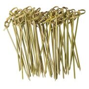 Bamboo Knot Picks Skewers, Cocktail Picks