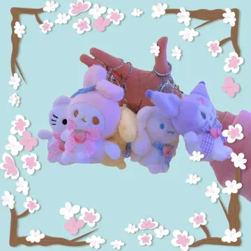 10cm Cartoon Kawaii My Melody Kuromi Cinnamoroll Kt Cat Purin Dog