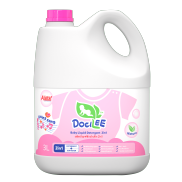 Nước Giặt Xả Quần Áo Em Bé Docilee 2in1 3000ml Hồng