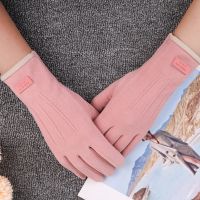 New Women Touch Screen Gloves Thin Section Keep Warm in the Spring Autumn Winter Sport guantes Cycling перчатки black Thermal
