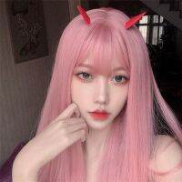 Seven77wig พร้อมส่งทุกวัน แฮร์พีชเต็มหัวหน้าม้าบางๆ เดียวกับที่Lisaใส่ ผมปลอมวิกผม ทรงผมการ์ตูนสองมิติ color hair piece wig