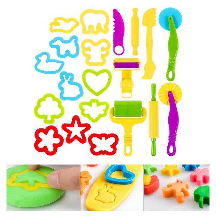Color Play Dough Model Tool Toys Creative Plasticine Tools For Kids