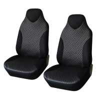 AUTOYOUTH 2PCS Automobiles Bucket Seat Covers Car Interior Accessories Universal Fit Non-Detached Headrest Front Car Seat Cover