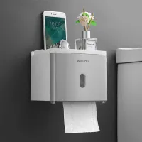 Toilet Paper Roll Holder Wall Mounted Paper Towel Holder Bathroom Tissue Box Storage Rack Waterproof Shelf Bathroom Accessories