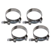 Set Of 4 Hose Clamps With Worm Drive Clamping Range 95-103 Mm Belt Width 9 Mm Stainless Steel