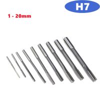 1pcs HSS machine tool reamer H7 1mm- 20mm straight shank chuck machine tool reamer straight slot reamer milling cutter