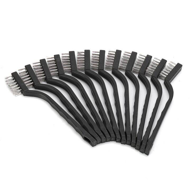 Stainless Steel Mini Wire Brushes for Removing Rust and Corrosion Set