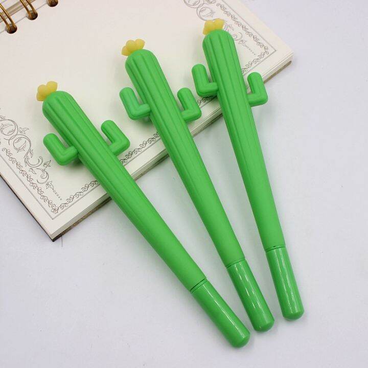 jonvon-satone-20-pcs-cute-creative-cactus-gel-pens-stationery-gift-gel-pen-wholesale-black-ink-office-school-supplies-tools-gift