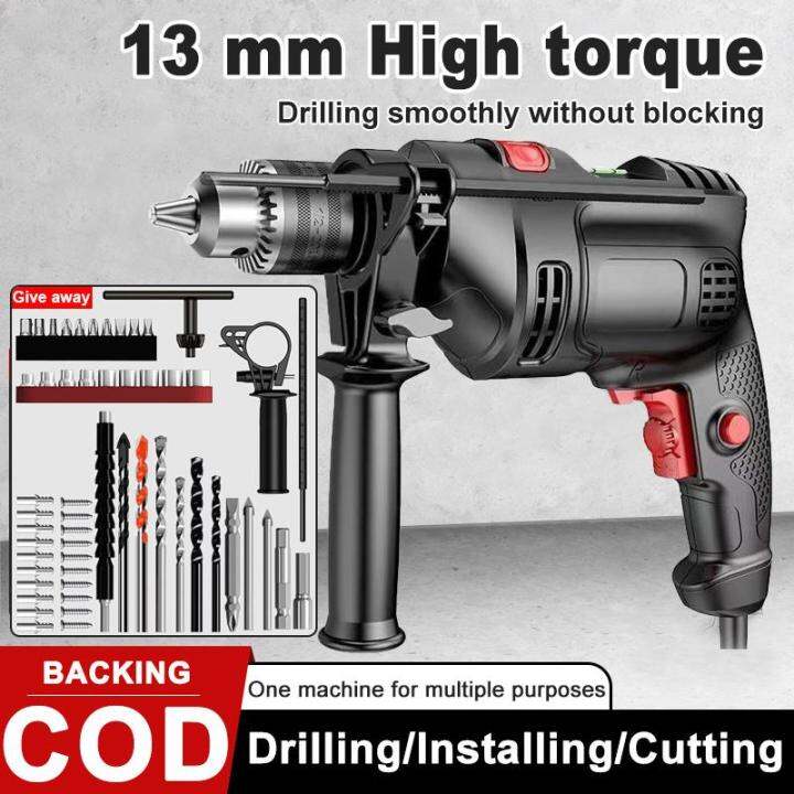 Electric Drill 13mm Impact drill hammer drill 1380W heavy duty industrial tools portable