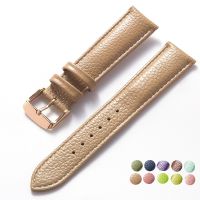 Litchi Pattern Soft Leather Leather Strap Mens Ladies 16mm18mm20mm22mm Watch Band Accessories