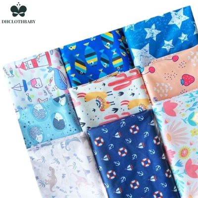 PUL Polyester Printed Cloth Fabric Sewing Quilting For Patchwork Needlework DIY Handmade Waterproof Baby Diapes Fabric