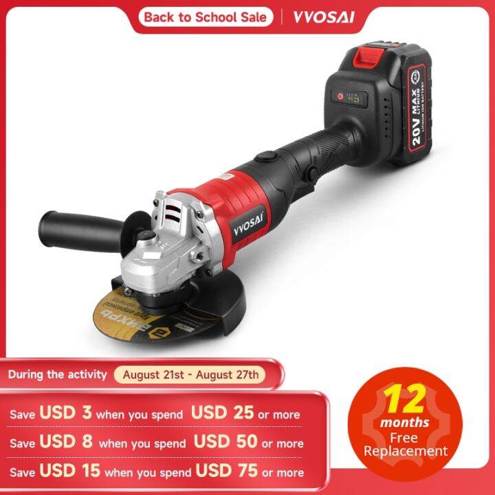 vvosai-125มม-mt-series-20v-ลูกหมูแบบไร้แปรงถ่านชาร์จได้3เกียร์ไร้สายเครื่องเจียรไฟฟ้าไร้สาย