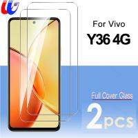 2ชิ้นสำหรับ Y36 Vivo 4G 2023 HD แก้วป้องกัน Vavo Vovi ViVo Y 36 36Y VivoY36 6.64 ฝาครอบด้านหน้าฟิล์มกันรอยป้องกันเต็มพื้นที่ของหน้าจอคลาส