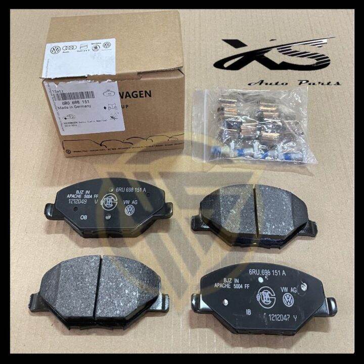💯 ORIGINAL 💯VOLKSWAGEN POLO SEDAN POLO VENTO DISC BRAKE PAD FRONT 6RU ...