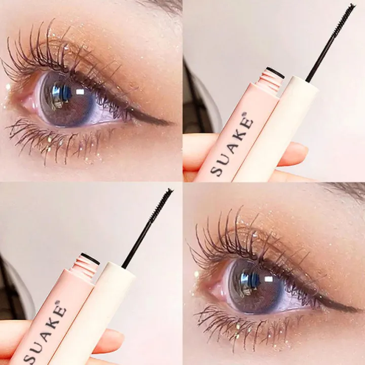 Waterproof Mascara Thick Pull Long Curl Eyelashes Liquid Not Easy Dizzy