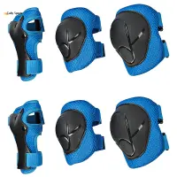 Culiy 6pcs/set Kids Protective Gear Knee Pads Elbow Pads Wrist Guard Set for Kids Full Protective for Rollerblading Skateboard