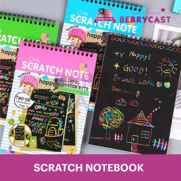 Amazon.com: MBJRFU Scratch Art Books for Kids Rainbow Scratch Paper for  Best Gifts : Toys & Games