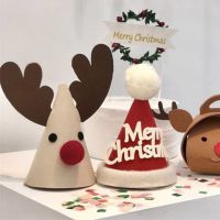 หมวกคริสต์มาส Santa Elk Merry Christmas หมวกผ้าไม่ทอ Party Props สำหรับ Xmas Home Party เครื่องแต่งกายคอสเพลย์อุปกรณ์ถ่ายภาพ Prop