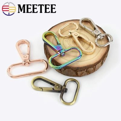 ：“{—— Meetee 5Pcs 16-50Mm Metal Buckles Swivel Lobster Carbiner Bag Handbag Strap Clip Hook Dog Collar Keychain Clasp DIY Accessories