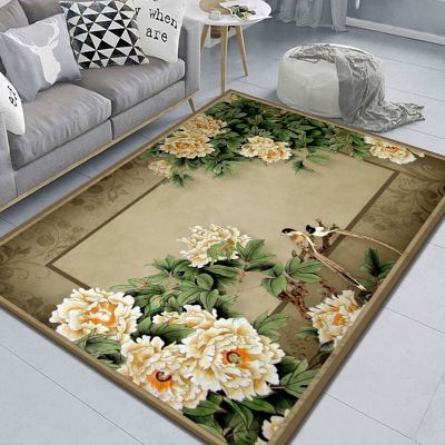 【YF】 Carpet Living Room Bedroom Large Area Printed Sofa Coffee Table Mat Household Modern Simple Washable Persian Rug