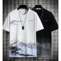 COD  ☞TS MEN เสื้อยืดคอกลมแขนสั้น เสื้อยืดผู้ชาย(มี3สี)รุ่น 0091❄