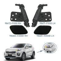 Headlight Washer Nozzle Head Light Cleaning Spray Pump+ Cover Cap for KIA Sportage IV 98681H3000 98671F1000 98672F1000