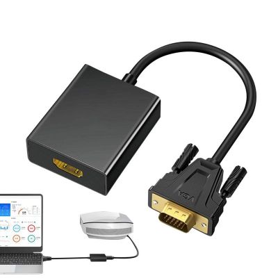 ☾☎ 1080P VGA To HD Adapter Full HD Video VGA HD Converter Cable For PC Laptop TV Box Projector Displayer Computer HDTV