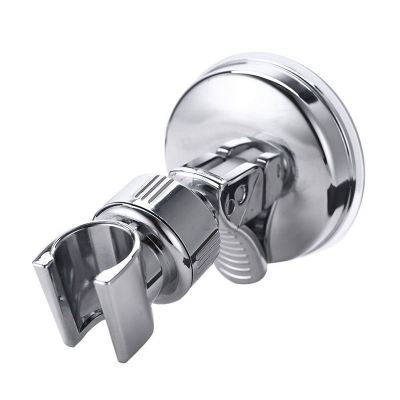 Adjustable Shower Head Holder Bathroom Chrome Wall Mount Strong Suction Handheld Shower Bracket